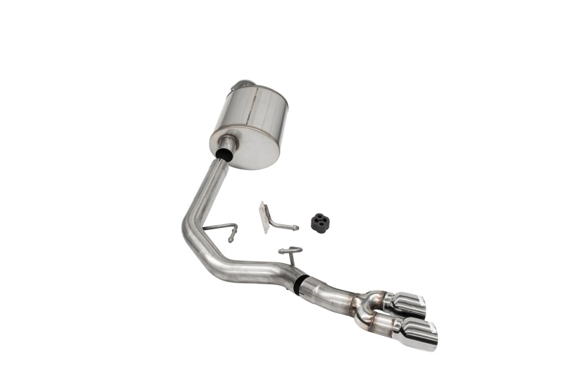Cadillac Escalade Performance Exhaust - Front of Tire Exit - CORSA Performance - Cat Back Sport with Twin 3.5in Pro Series Tips - Polished - `21-`27